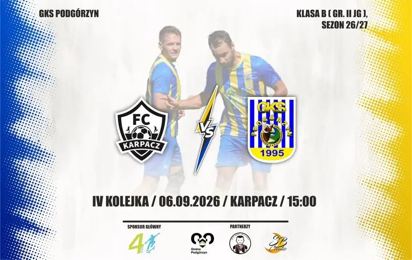 IV kolejka B-klasy: GKS Podgórzyn zagra na wyjeździe z FC Karpacz