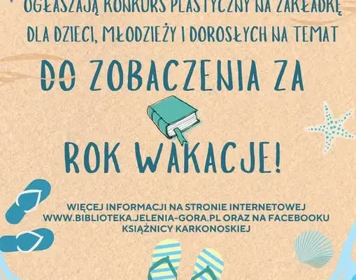 Konkurs plastyczny na wakacyjną zakładkę – Książnica Karkonoska zaprasza
