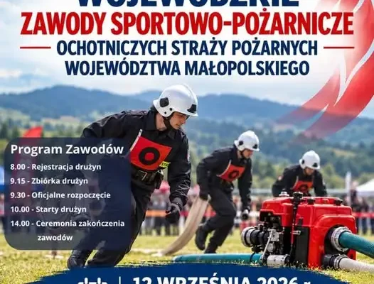 OSP Kowary zaprasza na wyjazd na wojewódzkie zawody sportowo-pożarnicze w Nawojowej