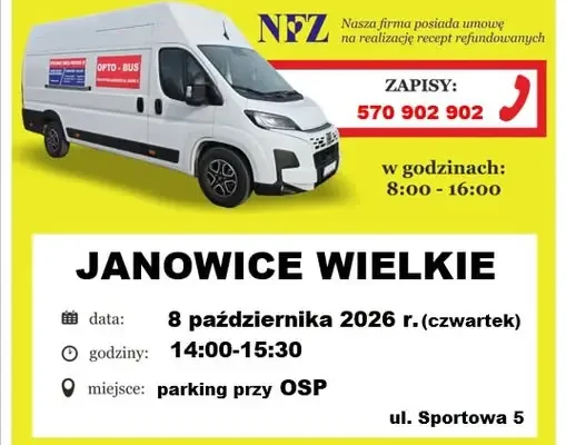 Bezpłatne badanie wzroku w Janowicach Wielkich – 8 października 2026
