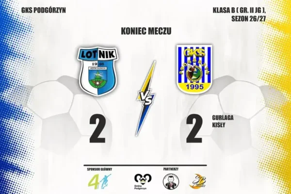 LKS Lotnik Jeżów Sudecki II zremisował z GKS Podgórzyn 2:2