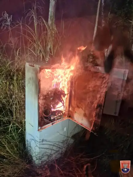 Pożar skrzynki elektrycznej w Karpaczu – interwencja straży pożarnej