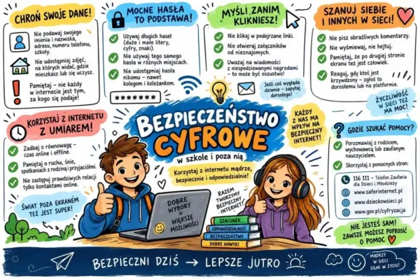 SP3 w Jeleniej Górze uczy dzieci bezpiecznego surfowania w sieci
