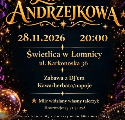 Andrzejkowa zabawa z DJ-em w Mysłakowicach i Łomnicy