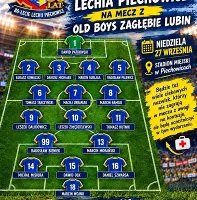 80-lecie KS Lechii Piechowice: OldBoys zmierzą się z Zagłębiem Lubin