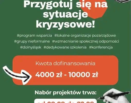Dolnośląski Fundusz Odporności 2026: rusza nabór dla organizacji i grup nieformalnych