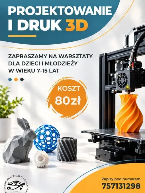 Warsztaty z druku 3D w Łomnicy – zapisy trwają