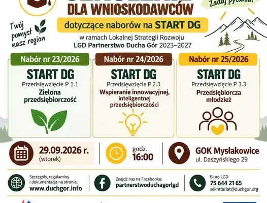 Bezpłatne szkolenie dla przyszłych przedsiębiorców w Mysłakowicach