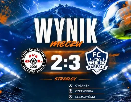 Szóste zwycięstwo z rzędu! FC Karpacz wygrywa w Jeleniej Górze 3:2