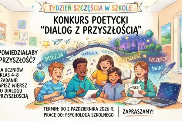 Konkurs poetycki „Dialog z przyszłością” w Szkole Podstawowej nr 1 w Piechowicach