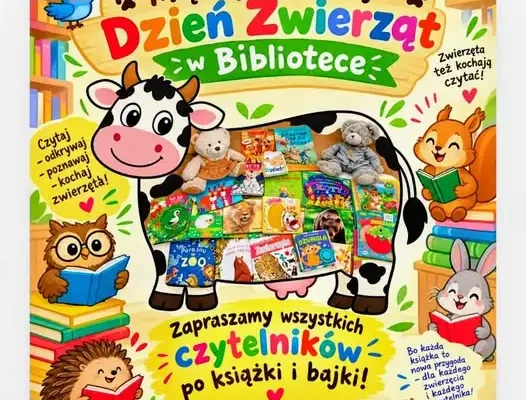 Międzynarodowy Dzień Zwierząt w Bibliotece w Podgórzynie – zaproszenie dla czytelników