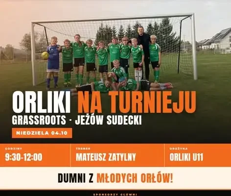 Młode Orliki z Mysłakowic rozegrały turniej Grassroots w Jeżowie Sudeckim