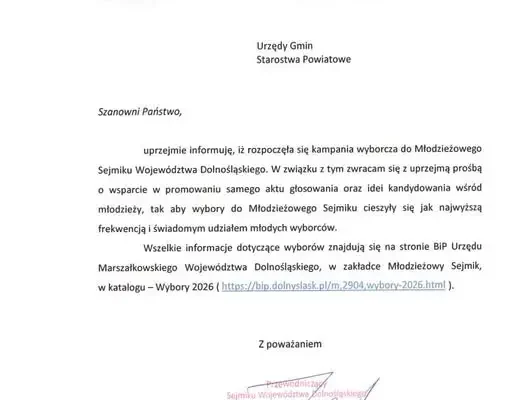 Rusza kampania wyborcza do Młodzieżowego Sejmiku Województwa Dolnośląskiego