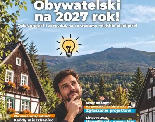 Szklarska Poręba: ruszyły zgłoszenia do Budżetu Obywatelskiego 2027