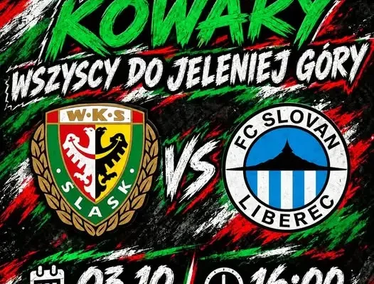 Śląsk Wrocław zagra towarzysko ze Slovanem Liberec w Jeleniej Górze