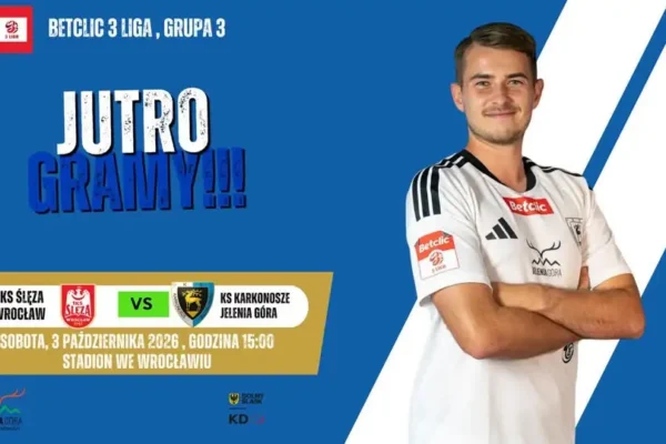 Karkonosze Jelenia Góra zagrają ze Ślęzą Wrocław w 11. kolejce Betclic III ligi
