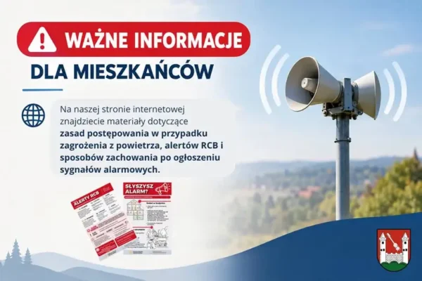 Gmina Janowice Wielkie przypomina zasady bezpieczeństwa na wypadek zagrożenia z powietrza