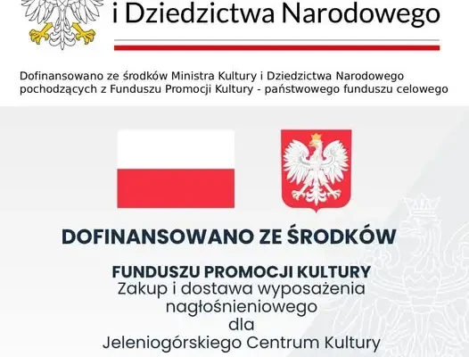 Jeleniogórskie Centrum Kultury z nowym sprzętem nagłośnieniowym dzięki dotacji MKiDN