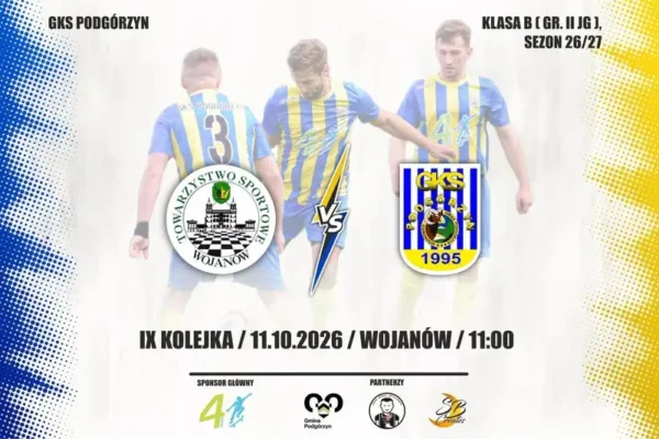 GKS Podgórzyn zagra na wyjeździe z TS Wojanów w IX kolejce
