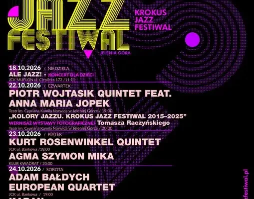 XXV Krokus Jazz Festiwal w Jeleniej Górze – jubileuszowa edycja już w październiku