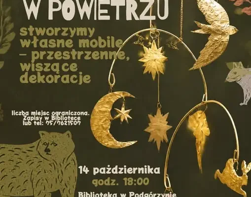 Zawieszone w powietrzu – warsztaty tworzenia mobilnych dekoracji w Podgórzynie