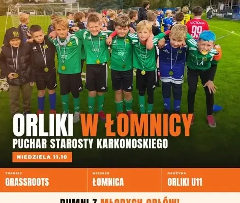 Orlicy z Mysłakowic na turnieju grassroots w Łomnicy o Puchar Starosty Karkonoskiego