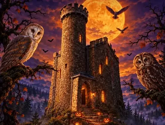 Halloweenowa gra terenowa z sowami na Zamku Księcia Henryka – zapisy trwają