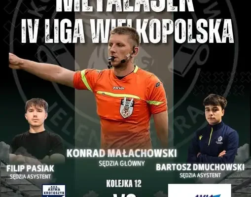 Sędziowie z Jeleniej Góry poprowadzą mecz IV Ligi w Krotoszynie