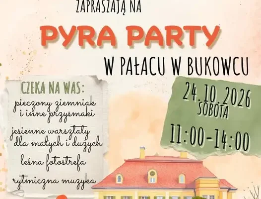 Pyra Party w Pałacu Bukowiec – sobotnia atrakcja w Mysłakowicach