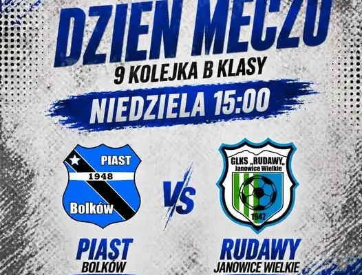 Rudawy Janowice Wielkie zagrają z Piastem Bolków w 9. kolejce B klasy