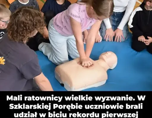 Szklarska Poręba: ponad 360 osób uczyło się ratować życie w próbie bicia rekordu WOŚP