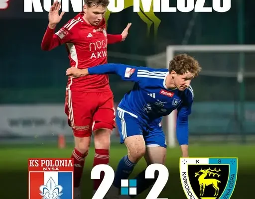 Remis w meczu z Polonią Nysa – Kacper Piątek i Mateusz Baszak na liście strzelców