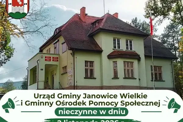 Urząd Gminy Janowice Wielkie nieczynny 2 listopada 2026 – sprawdź powód
