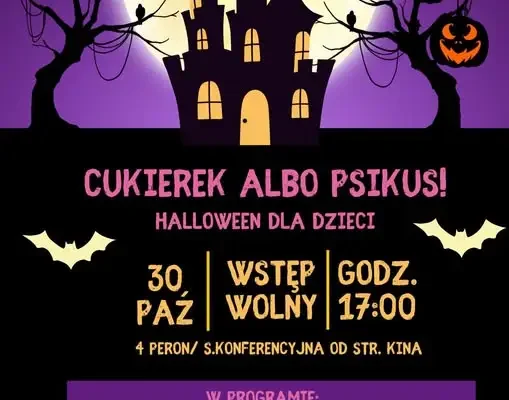 Halloweenowa zabawa dla dzieci na 4Peronie w Szklarskiej Porębie