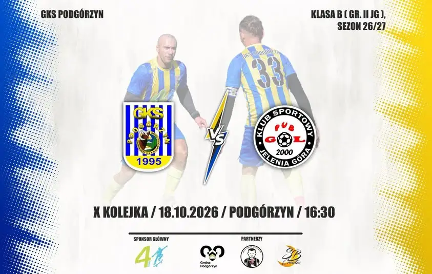 KS Podgórzyn zagra z Pub Gol Jelenia Góra w B-klasie
