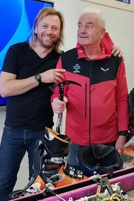 Andrzej Koziński, były trener biathlonu i ratownik GOPR, spotkał się z uczniami w Szklarskiej Porębie