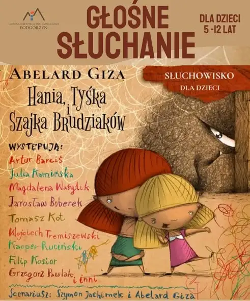 Słuchowisko „Hania, Tyśka i gang brudziaków” w bibliotece w Ścięgnach