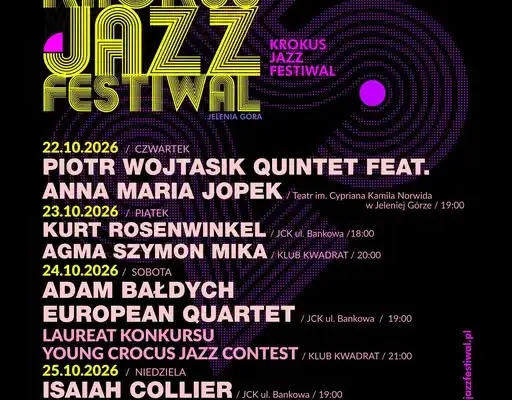 Krokus Jazz Festival 2026 w Jeleniej Górze – 25. edycja z gwiazdami