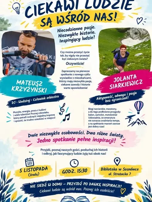 Ciekawi ludzie są wśród nas – spotkanie w Bibliotece w Podgórzynie