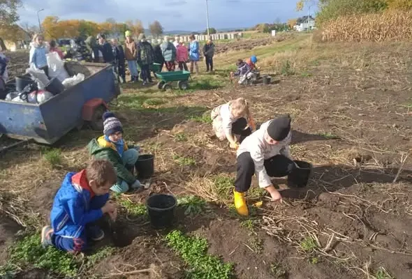 Pierwszaki i drugoklasiści z SP3 Jelenia Góra odkrywali przyrodę w Mościskach