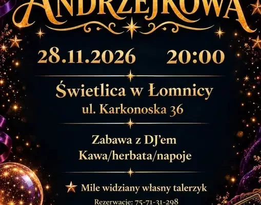 Andrzejki w Łomnicy – zaproszenie na wspólną zabawę w świetlicy