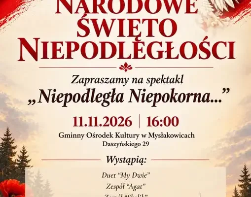 Mysłakowice: spektakl „Niepodległa Niepokorna” na Święto Niepodległości