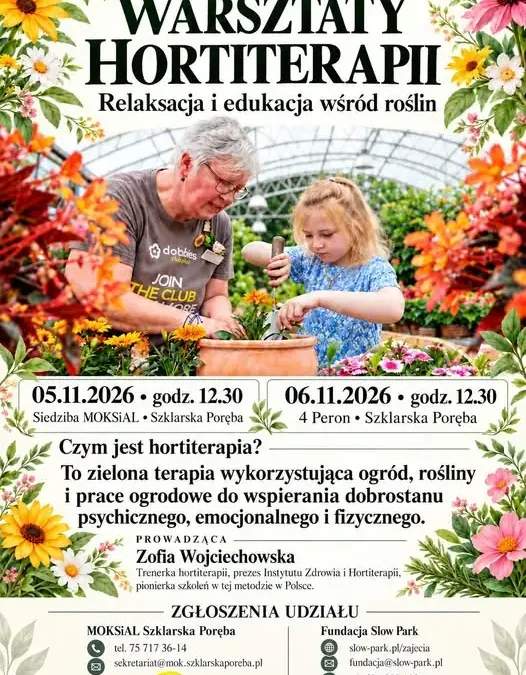 Warsztaty hortiterapii w Szklarskiej Porębie – zapisy do 30 października